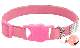 Πολυτελές κολάρο γάτας με κρύσταλλα και αποσπώμενο κούμπωμα breakaway