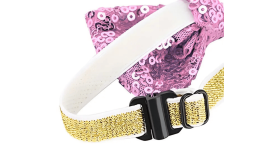 Λαμπυρίζον κολάρο-παπιγιόν για πάρτι για γάτες και μικρά σκυλάκια